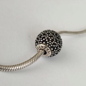 Pandora Silver Wellness Dot Charm Bead